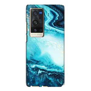 Мраморний чехол на Vivo X60 Pro Plus (VPrint) (Блакитний мрамор)