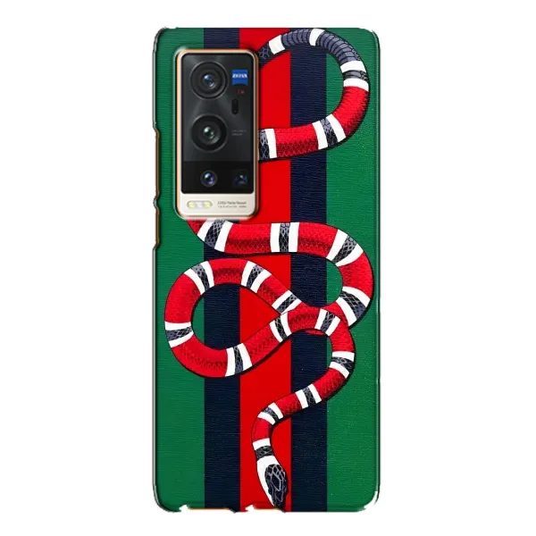 Чехол с принтом «Gucci змия» для Vivo X60 Pro Plus