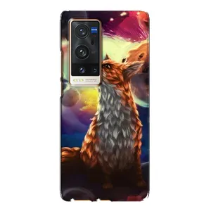Чохли з картинкою Лисичка для Vivo X60 Pro Plus (VPrint) (Лисичка в космосі)