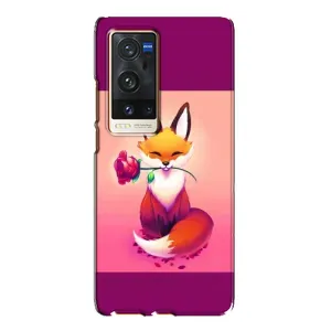 Чохли з картинкою Лисичка для Vivo X60 Pro Plus (VPrint) (Лиса з трояндою)