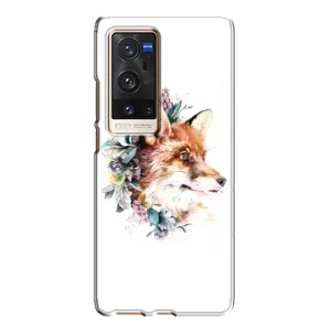 Чохли з картинкою Лисичка для Vivo X60 Pro Plus (VPrint) (Лиса в квітах)