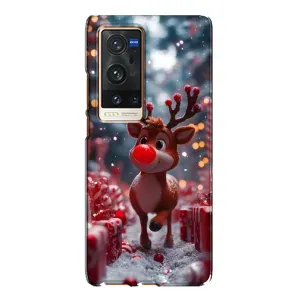 Яскравий чохол для Vivo X60 Pro Plus з Зимові Оленята (Олень серед подарунків)