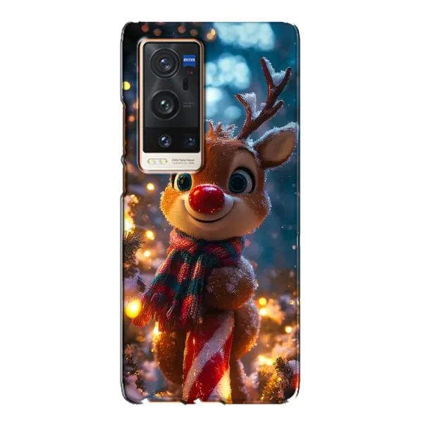 Чехол с принтом «Олень с шарфом» для Vivo X60 Pro Plus