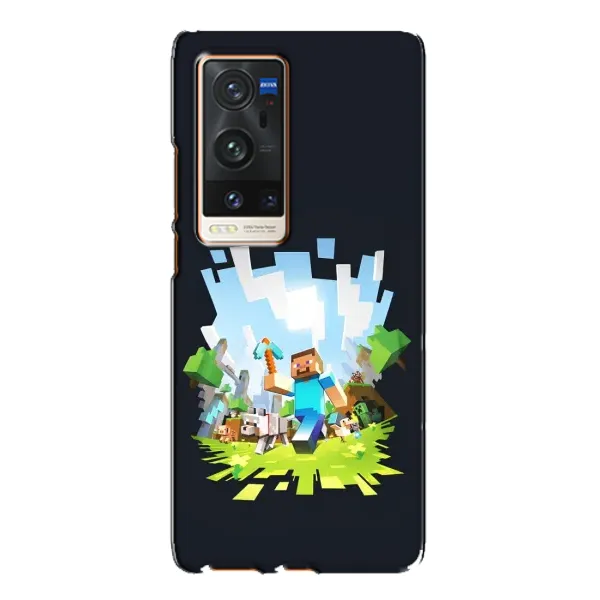 Чехол с принтом «персонажи Minecraft» для Vivo X60 Pro Plus