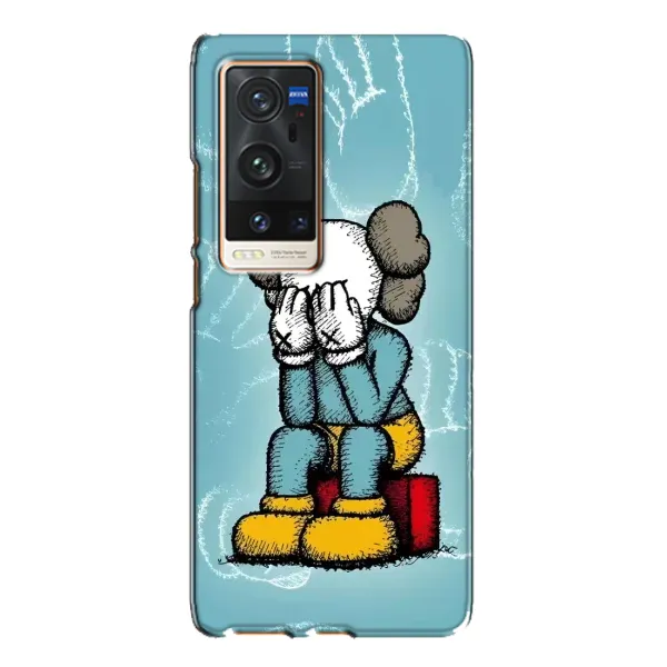 Чехол с принтом «Плач Bearbrick» для Vivo X60 Pro Plus