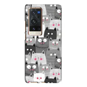 Чохли з Котиками для Vivo X60 Pro Plus (VPrint) (Мальовані котики)