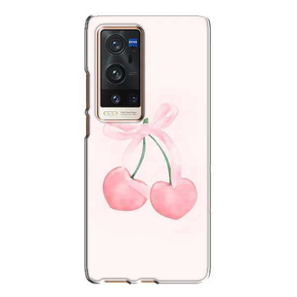 Чехол с принтом «Розовые вишни» для Vivo X60 Pro Plus Чехол с принтом «Розовые вишни» для Vivo X60 Pro Plus