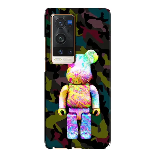 Чехол с принтом «Яркий Bearbrick» для Vivo X60 Pro Plus