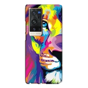 Чохол з картинкою ЛЕВ для Vivo X60 Pro Plus (VPrint) (Яскравий Лев)