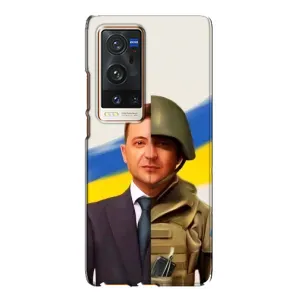 Чохол для Vivo X60 Pro Plus (AlphaPrint - с принтом Зеленського) (Зеленский солдат)
