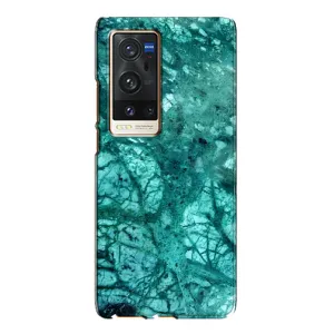 Мраморний чехол на Vivo X60 Pro Plus (VPrint) (Зелений мрамор)