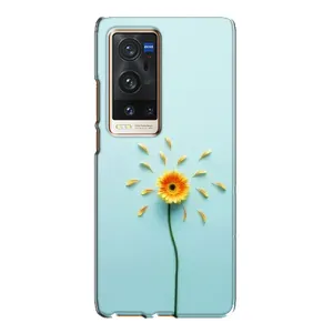 Чохли з квітами для Vivo X60 Pro Plus (VPrint) (Жовта квітка)