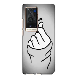 Чохол з принтом для Vivo X60 Pro Plus (AlphaPrint - Знак сердечка) (Значок Love)
