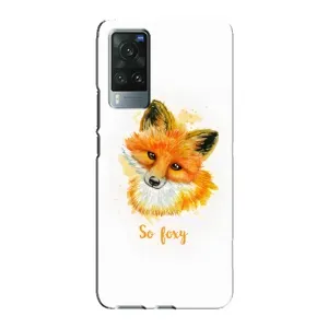 Чехлы с картинкой Лисички для Vivo X60 Pro (VPrint) (Девочка Лиса)