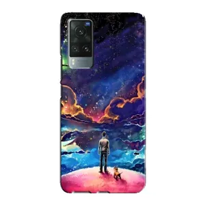 Космические Чехлы для Виво Х60 Про (VPrint) (Галактический вид)