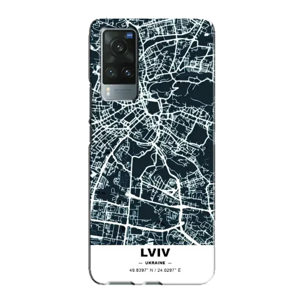 Чехол с принтом «Львов» для Vivo X60 Pro
