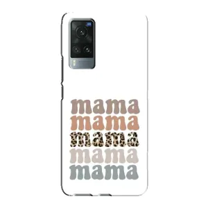 Чехлы для мамы на Vivo X60 Pro (Текстовый коллаж мама)