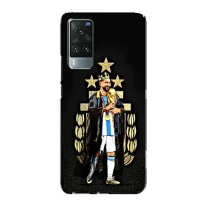 Чехлы для Vivo X60 Pro (Leo чемпион) (AlphaPrint) (Месси Король)
