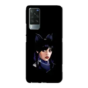 Чехлы Венсдей на Vivo X60 Pro Уэнсдей (AlphaPrint) (серьезная Уэнздей)