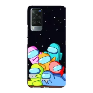 Чехол Амонг Ас для Vivo X60 Pro (AlphaPrint) (Скины в космосе)