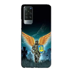 Чехлы с картинкой ЗСУ для Vivo X60 Pro (AlphaPrint) (Солдат ЗСУ)