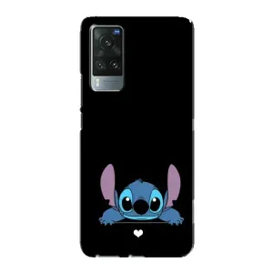 Чехол с принтом Стич на Vivo X60 Pro (Стич на черном)