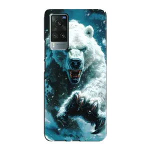 Чехол с картинкой «Хищники» для Vivo X60 Pro (Полярный медведь)