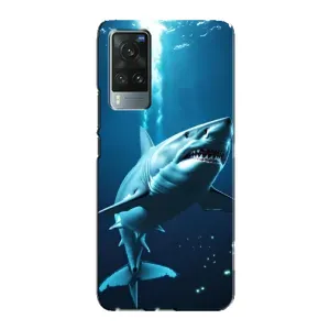 Чехол с картинкой «Хищники» для Vivo X60 (Акула под водой)