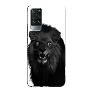 Чехлы с картинками животных Vivo X60 (Черный ЛЕВ)