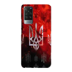 Украинские Чехлы для Vivo X60 с картинкой УПА (AlphaPrint) (ГЕРБ УПА)