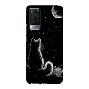 Чехол с принтом для Vivo X60 (AlphaPrint) Модные коты