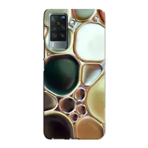 Мраморный чехол на Vivo X60 (VPrint) (Радужный Мрамор)