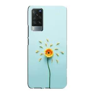 Чехлы с Цветами для Vivo X60 (VPrint) (Желтый цветок)