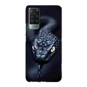 Чехол с картинкой «Хищники» для Vivo X60 (Черная змея)