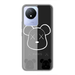 Чохли для Vivo Y02 - Bearbrick Louis Vuitton (PREMIUMPrint) (БеарБрік очі)