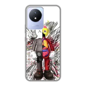 Чохли для Vivo Y02 - Bearbrick Louis Vuitton (PREMIUMPrint) (Беарбрік)