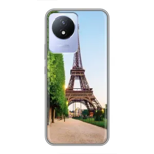 Чехол Эйфелева Башня для Vivo Y02 - (AlphaPrint) (Дорога в Париж)