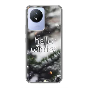 Новогодние, Праздничные Чехлы для Vivo Y02 - 2024 год (Hello winter)