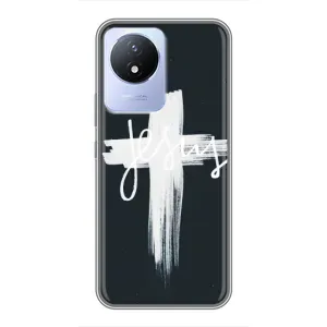 Чехол для Vivo Y02 (AlphaPrint) - (Христианские) (Иисус)