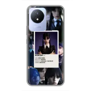 Чохли Венсдей на Vivo Y02 Уенсдей (AlphaPrint) (колаж Венздей)