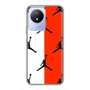 Чохли для Vivo Y02 - з картинкою JORDAN (AlphaPrint) (Лого Джордан)