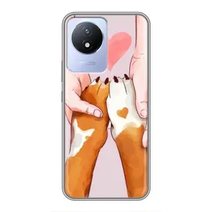 Чохли з собаками для Vivo Y02 (VPrint) (Любовь до собак)