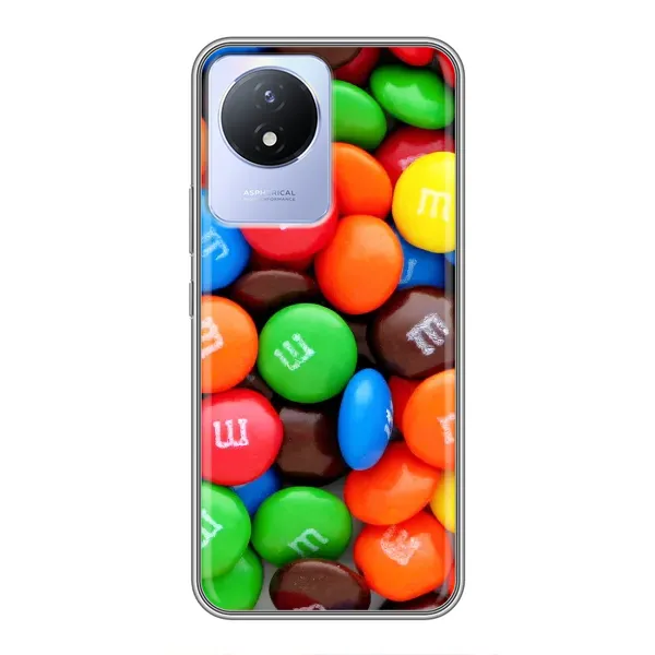 Чехол с принтом «MM's» для Vivo Y02