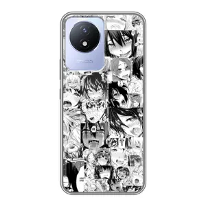 Анимешный чехол для Vivo Y02 (Ahegao manga)