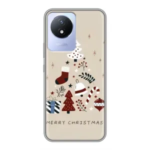 Рождественские, Праздничные Чехлы для Виво У02 (Merry Christmas)
