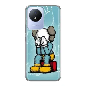 Чохли для Vivo Y02 - Bearbrick Louis Vuitton (PREMIUMPrint) (Плач Bearbrick)