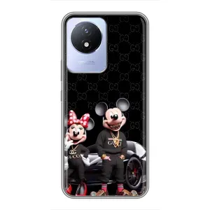 Чехол Disney Mouse Vivo Y02 (PREMIUMPrint) (Семья Маусов)