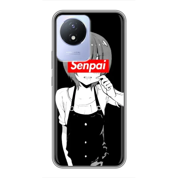 Чохол з принтом «Senpai» для Vivo Y02