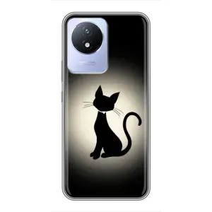 Чохол з принтом для Vivo Y02 (AlphaPrint) Модні коти (Силует котика)