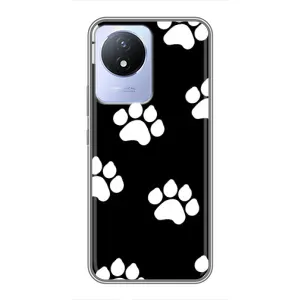 Чохли з собаками для Vivo Y02 (VPrint) (Сліди собаки)